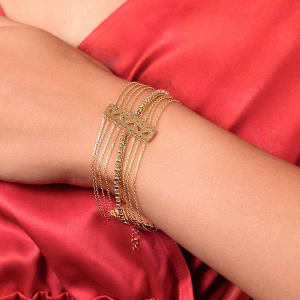 Браслет Francelli из желтого золота (арт. 3261044ж) – изображение 4