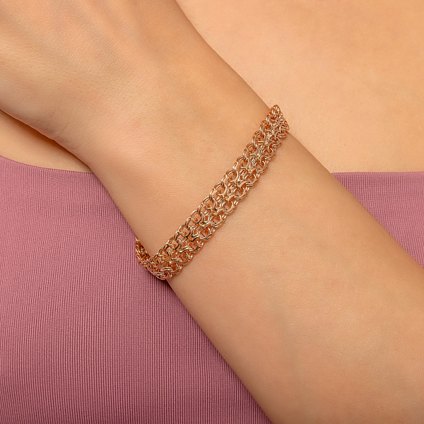 Широкий браслет з золота (арт. цр540205Д) – зображення 2