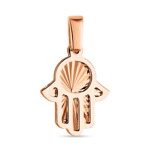 Подвес оберег из красного золота (арт. 424225) – изображение 1