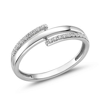 Кольцо из белого золота с бриллиантами (арт. К011388010б)