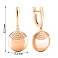Серьги-подвески из красного золота (арт. 1092101) – изображение 6