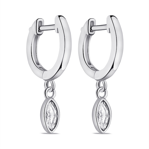 Серебряные серьги с фианитами (арт. 7502/9612/15) – изображение 1