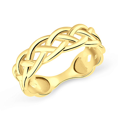 Серебряное кольцо с желтым родированием Trendy Style (арт. 7501/5706ж)