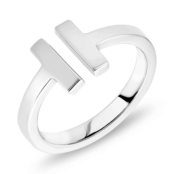 Золота каблучка в білому кольорі металу (арт. 154282б) – зображення 1