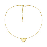 Колье-струна из серебра с желтым родированием (арт. 7507/2075ж)