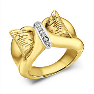 Золотое кольцо с фианитами Francelli (арт. е156711ж)