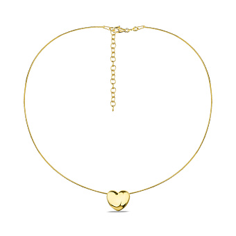 Фото Колье-струна из серебра с желтым родированием (арт. 7507/2075ж)