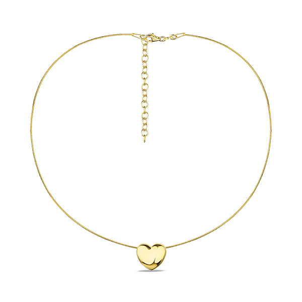 Колье-струна из серебра с желтым родированием (арт. 7507/2075ж) – изображение 1