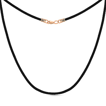 Шелковый ювелирный шнурок с золотым замком (арт. 11203-1Т)