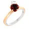 Золотое кольцо с гранатом (арт. 140812Пкбк) – изображение 2