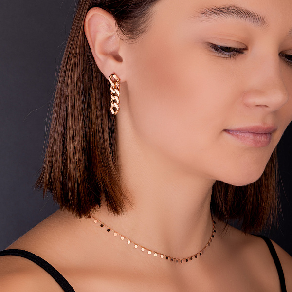 Колье из красного золота Монеты (арт. 352556) – изображение 3