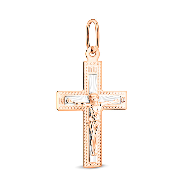 Хрестик золотий з розп'яттям (арт. 521901р) – зображення 1