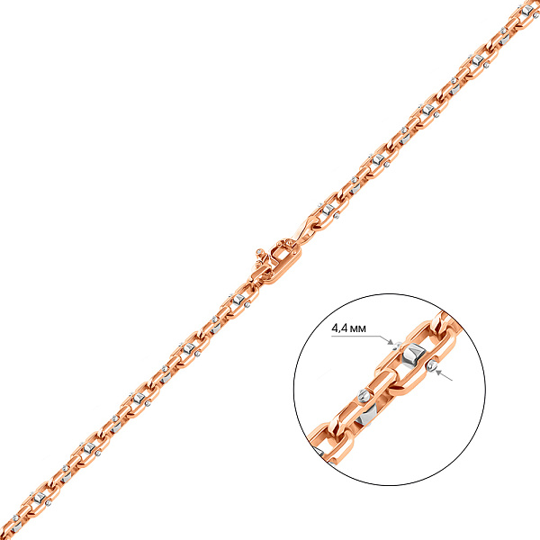 Золотий ланцюжок плетіння Фантазійне (арт. цр400316Д) – зображення 3