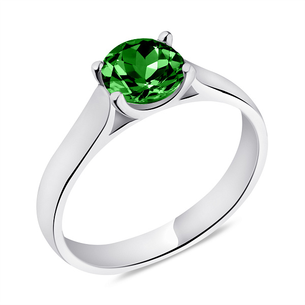 Серебряное кольцо с зеленым альпинитом (арт. 7501/6712аз) – изображение 1
