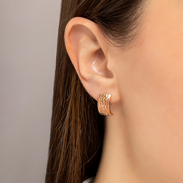 Сережки з червоного золота (арт. 120404) – зображення 2