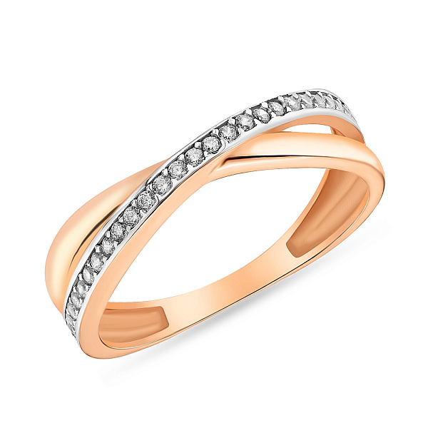 Каблучка золота з фіанітами (арт. 151590) – зображення 1