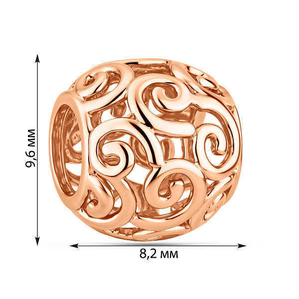 Шарм из красного золота (арт. 440389) – изображение 3