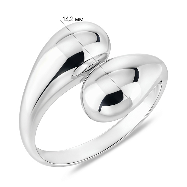 Массивное серебряное кольцо без камней (арт. 7501/8472) – изображение 2