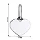 Срібна підвіска «Сердечко» (арт. 7903/3060-ч) – зображення 2