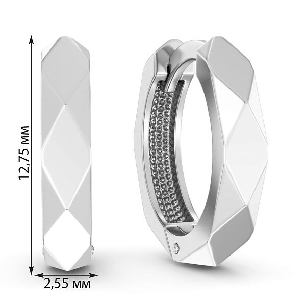 Золотые серьги-кольца  (арт. 110708б) – изображение 5