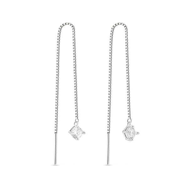 Серьги-протяжки из серебра (арт. 7502/С2Ф/4020) – изображение 1