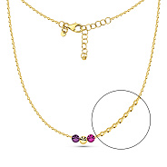 Кольє з жовтого золота Francelli (арт. 352918жфмлн)