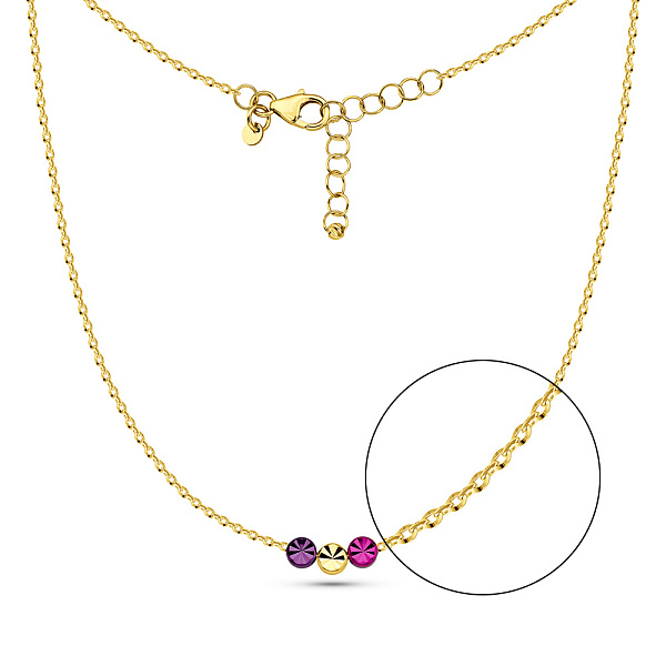 Кольє з жовтого золота Francelli (арт. 352918жфмлн) – зображення 1