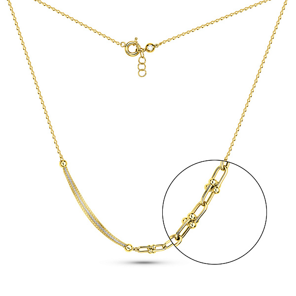 Кольє з жовтого і білого золота (арт. 352894жб) – зображення 1