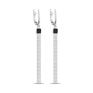 Фото Серебряные серьги Trendy Style с эмалью (арт. 7502/379/1ечсп)