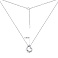 Серебряное колье "Сердечко" с фианитом (арт. 7507/1305) – изображение 3
