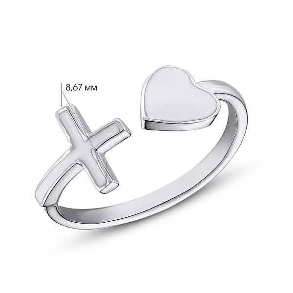 Серебряное кольцо с эмалью  (арт. 7501/3735еб) – изображение 2