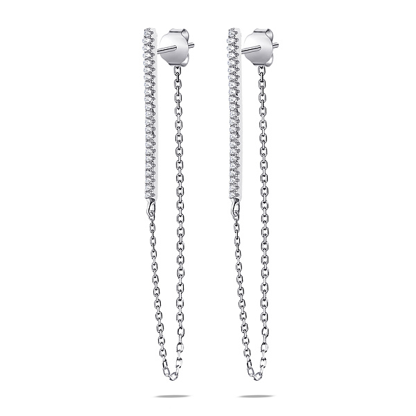 Серебряные серьги Trendy Style с фианитами (арт. 7518/5537) – изображение 1