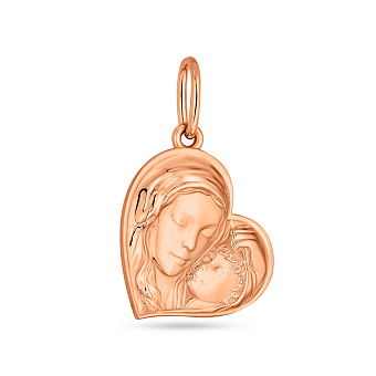 Фото Золотая ладанка "Мать и дитя" (арт. 440759)