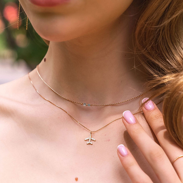 Кольє золоте Orbit (арт. 351992кб) – зображення 3