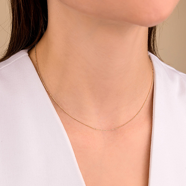 Цепочка плетения Гольф из красного золота (арт. ц3019601) – изображение 2