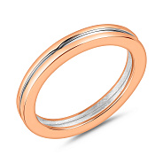 Кольцо из комбинированного золота (арт. 153405кб)