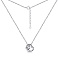 Колье из серебра "Два сердца" (арт. 7507/1373) – изображение 2