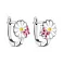 Серебряные детские серьги с эмалью (арт. 7502/9688е) – изображение 1