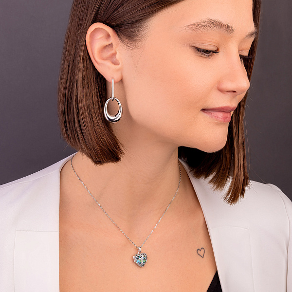 Серебряные серьги-пусеты без камней (арт. 7518/6687) – изображение 3