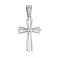 Хрестик з білого золота з діамантом (арт. П011024005б) – зображення 1
