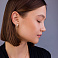 Серьги из красного золота с фианитами (арт. 1091229) – изображение 3