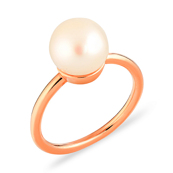 Золотое кольцо с жемчугом (арт. 153232) – изображение 1