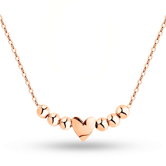 Фото Кольє з червоного золота Серце (арт. 352572)