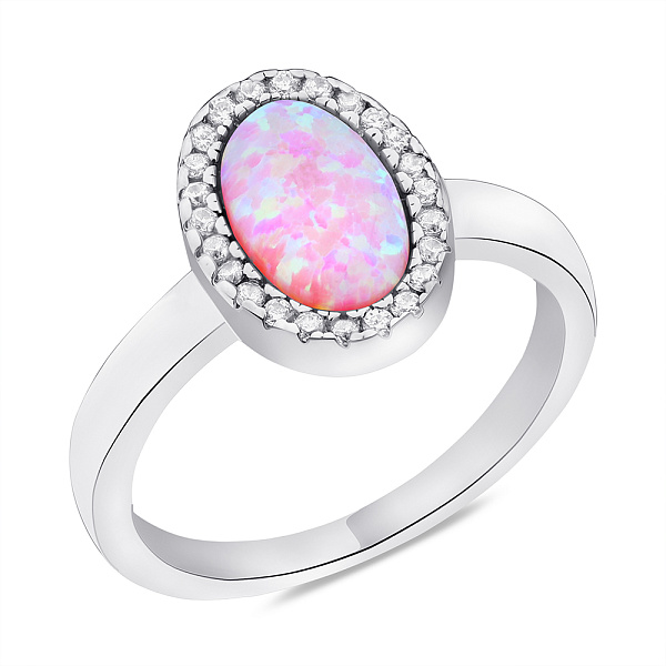 Кольцо из серебра с опалом (арт. 7501/6189Пор) – изображение 1