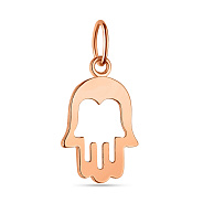 Фото Золотой кулон "Хамса" без камней (арт. 424395)