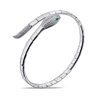 Браслет из серебра с альпинитами и фианитами (арт. 7509/4808аз)