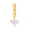 Золотая подвеска с фианитом (арт. 440337ж) – изображение 1