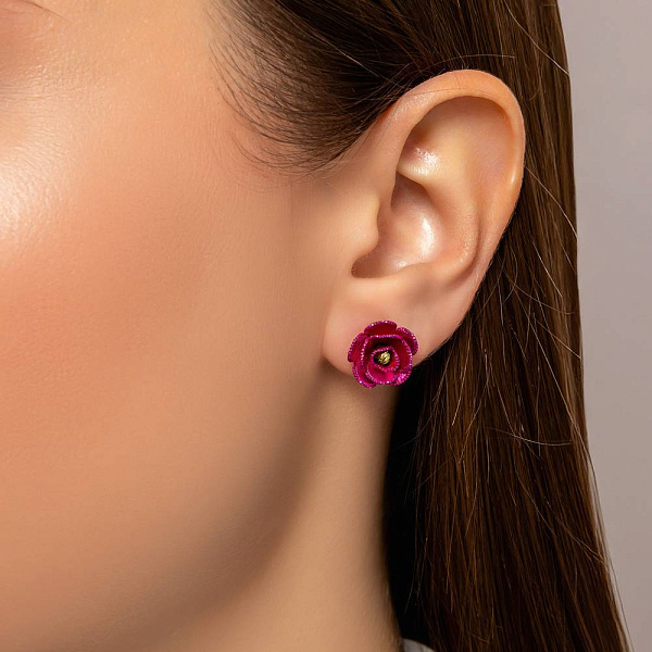 Золотые сережки Francelli (арт. 107835жмлн) – изображение 2