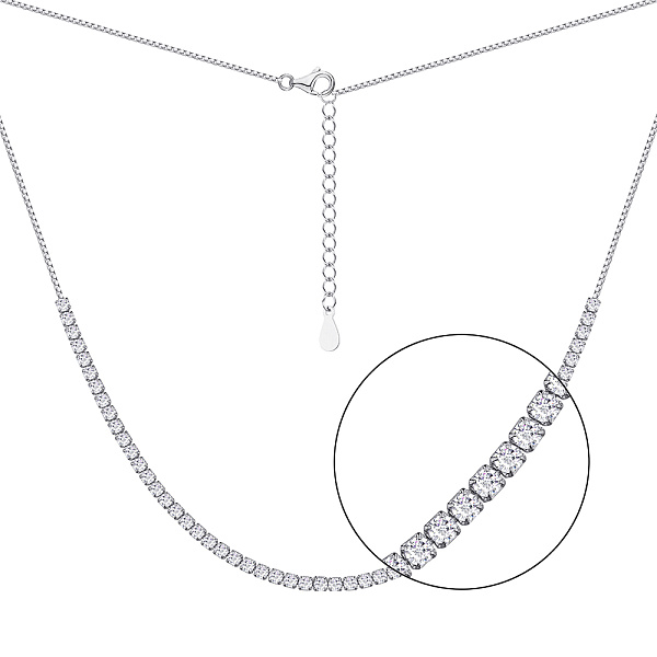 Колье серебряное с фианитами (арт. 7507/1374) – изображение 1