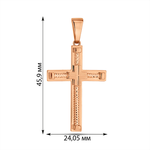 Золотий хрестик (арт. 4401045) – зображення 3